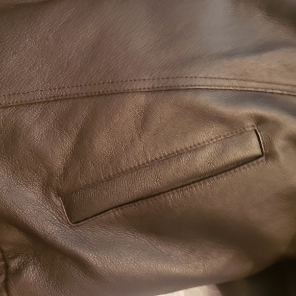 Reeds Lambskin Leather Brown Bomber Jacket Coat 2xxl 2 Extra Large⁸ - Picture 10 of 14